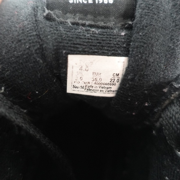 Vans Sk8-Hi All Black Youth High Top Sneakers | Faded Canvas & Suede Skate Shoes - Picture 13 of 13